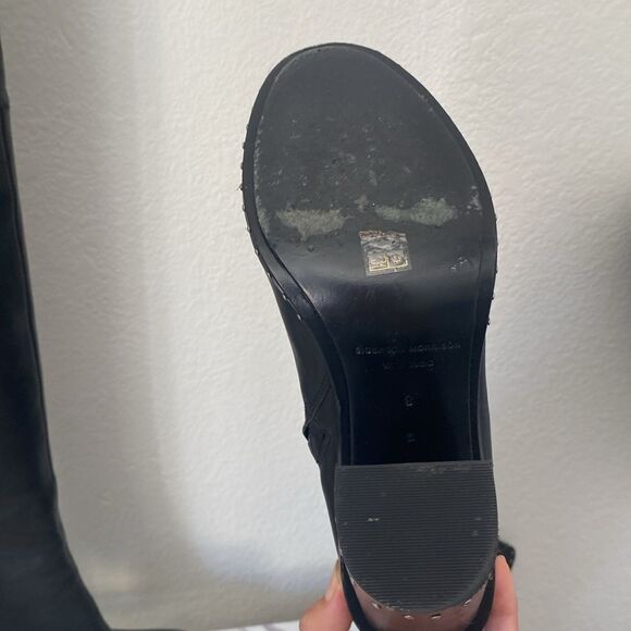 Sigerson Morrison Mars Black Leather Studded Boots - Picture 14 of 14